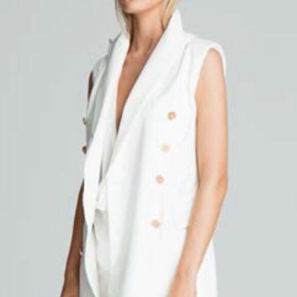 Blessed are‎ the Meek Ivory Dress Vest Size 8 - Picture 3 of 12